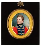 Portrait of an army officer by British Sc, watercolor, sold Jul 2026