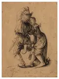 Peasants dancing by Urs Graf senior, print (other), sold Jul 2026