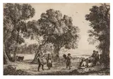 La Danse sous les arbres by Claude Lorrain, etching, sold Jul 2026