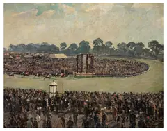 Sandwich Winning the St by Charles Simpson, oil on canvas, sold Jun 2026