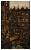 Street Corner signed 'Ruskin Spear' (lower right) oil on boardUnframed: 43.8 x 28 cm by Ruskin Spear, oil on board, sold Jun 2026