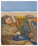 Page Three by Ruskin Spear, oil on board, sold Jun 2026