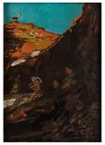 Looe Beach with Seagull by Ruskin Spear, oil on board, sold Jun 2026