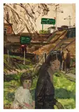 Mother and child at Barnes by Carel Weight C.h., oil on board, sold Jun 2026