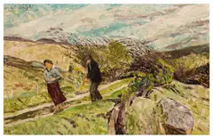 The Cruel Wind by Carel Weight C.h., oil on board, sold Jun 2026