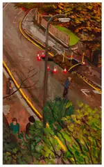 Roadworks by Carel Weight C.h., oil on canvas, sold Jun 2026