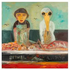 Women and Gull by John Bellany, oil on canvas, offered Jun 2026
