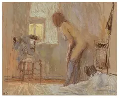 Nude by Bernard Dunstan, oil, sold Jun 2026