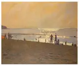 View of Sennen Cove signed 'Ken Howard' (lower right) oil on canvasUnframed: 104 x 122 cm by Ken Howard, oil on canvas, sold Jun 2026