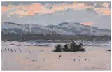 Winter landscape signed 'Ken Howard' (lower right) gouacheUnframed: 15.2 x 22.7 cm by Ken Howard, oil, sold Jun 2026
