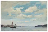 The Orwell at Pin Mill signed 'Edward Seago' (lower left) oil on boardUnframed: 42 x 62 cm by Edward Seago, oil on board, sold Jun 2026