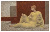 Aphrodite's Handmaiden oil on canvas Painted circa 1963Unframed: 30.5 x 45.7 cm by John Armstrong, oil on canvas, sold Jun 2026