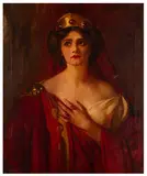 Miss Lily Brayton as Althea in The Virgin Goddess by Frank O. Salisbury, 1906, oil on canvas, sold Jun 2026