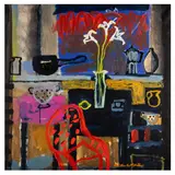 Roger Hilton's Basket Chair by Christine McArthur, oil on canvas, sold Jun 2026