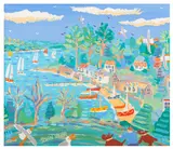 Walking the Boys Helford Passage by John Dyer, acrylic on canvas, sold Jun 2026