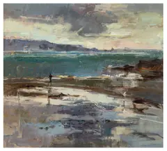Reflections by Jane Corsellis, oil on canvas, sold Jun 2026