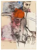 Sunday Evenings signed, titled and dated 'Sunday Evenings S Williams 96' (to a label attached to the backboard) mixed mediaUnframed: 39 x 28.5 cm by Sue Williams, oil, offered Jun 2026