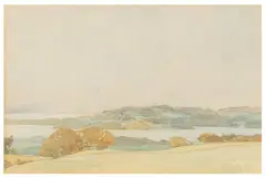 Autumn landscape by William Russell Flint, watercolor, offered Jun 2026