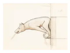 Gargoyle for Capel-y-ffin by Eric Gill, pencil and washUnframed, sold Jun 2026