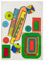 Untitled by Eduardo Paolozzi, gouache, sold Jun 2026