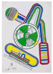 Untitled by Eduardo Paolozzi, gouache and collage, offered Jun 2026