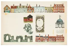 Bury St Edmunds by David Gentleman, watercolour, sold Jun 2026