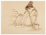 A Phoenix Too Frequent by Ronald Searle, ink on paper, sold Jun 2026