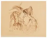 A Phoenix Too Frequent by Ronald Searle, ink on paper, sold Jun 2026
