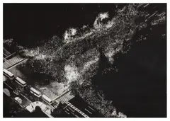 Protest Crowd by Joy Gerrard, drawing, offered Jun 2026