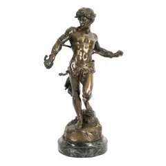 Nil virtuti invium by Henri Désiré Gauquié, bronze, sold Jun 2026