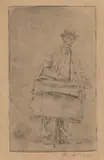 Street Vendor by Augustus John, pencil, sold Jun 2026