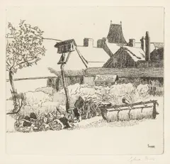 Davenet's Farm by Sylvia Gosse, pencil, sold Jun 2026