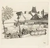 Davenet's Farm ca.1926 signed in plate and in pencil etching on wove framed ARR Dimensions:plate 19.5 x 21cm by Sylvia Gosse, pencil, sold Jun 2026