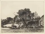 Tanyard Farm 1929 signed and numbered 5/40 in pencil etching on wove framed ARR Dimensions:plate 12.2 x 17.5cm by Stanley Roy Badmin, pencil, offered Jun 2026