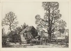 The Field Corner by Stanley Roy Badmin, pencil, sold Jun 2026