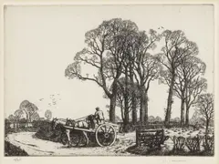 Elms at West Wickham by Stanley Roy Badmin, pencil, offered Jun 2026