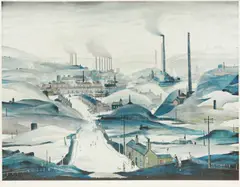 Industrial Panorama by L. S. Lowry, pencil, sold Jun 2026