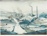 Industrial Panorama by L. S. Lowry, pencil, sold Jun 2026