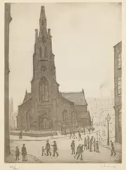 Untitled by L. S. Lowry, pencil, sold Jun 2026