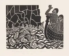 And forthwith Sir Tristram and Sir Dinadin took the by Edward Bawden, pencil, sold Jun 2026