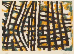 Trellis by William Gear, pencil, sold Jun 2026
