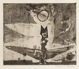 Cock Crowing at the Sun by Michael Rothenstein, pencil, offered Jun 2026