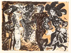 Costers Dancing by Ceri Richards, pencil, offered Jun 2026