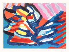 Head on Water by Karel Appel, pencil, sold Jun 2026