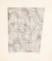 Still Life with Curves [Lafranca 13] by Ben Nicholson O.M., etching, sold Jun 2026