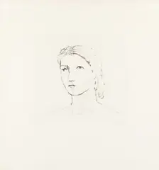 Head of Girl [Cramer 597] by Henry Moore, pencil, sold Jun 2026