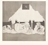 The Reeve's Tale by Elisabeth Frink C.H., pencil, sold Jun 2026