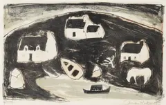 Kyleakin by Anne Redpath, pencil, sold Jun 2026