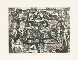 Cretan Witches Fighting [Turner 157] by Julian Trevelyan, pencil, sold Jun 2026