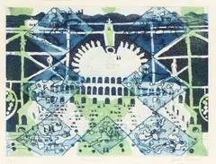 Palazzo Pitti [Turner 179] by Julian Trevelyan, pencil, offered Jun 2026
